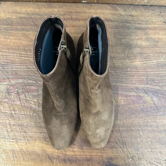 Aquatalia Fuoco Brown Suede Boots Bootie 7.5 - Picture 6 of 12